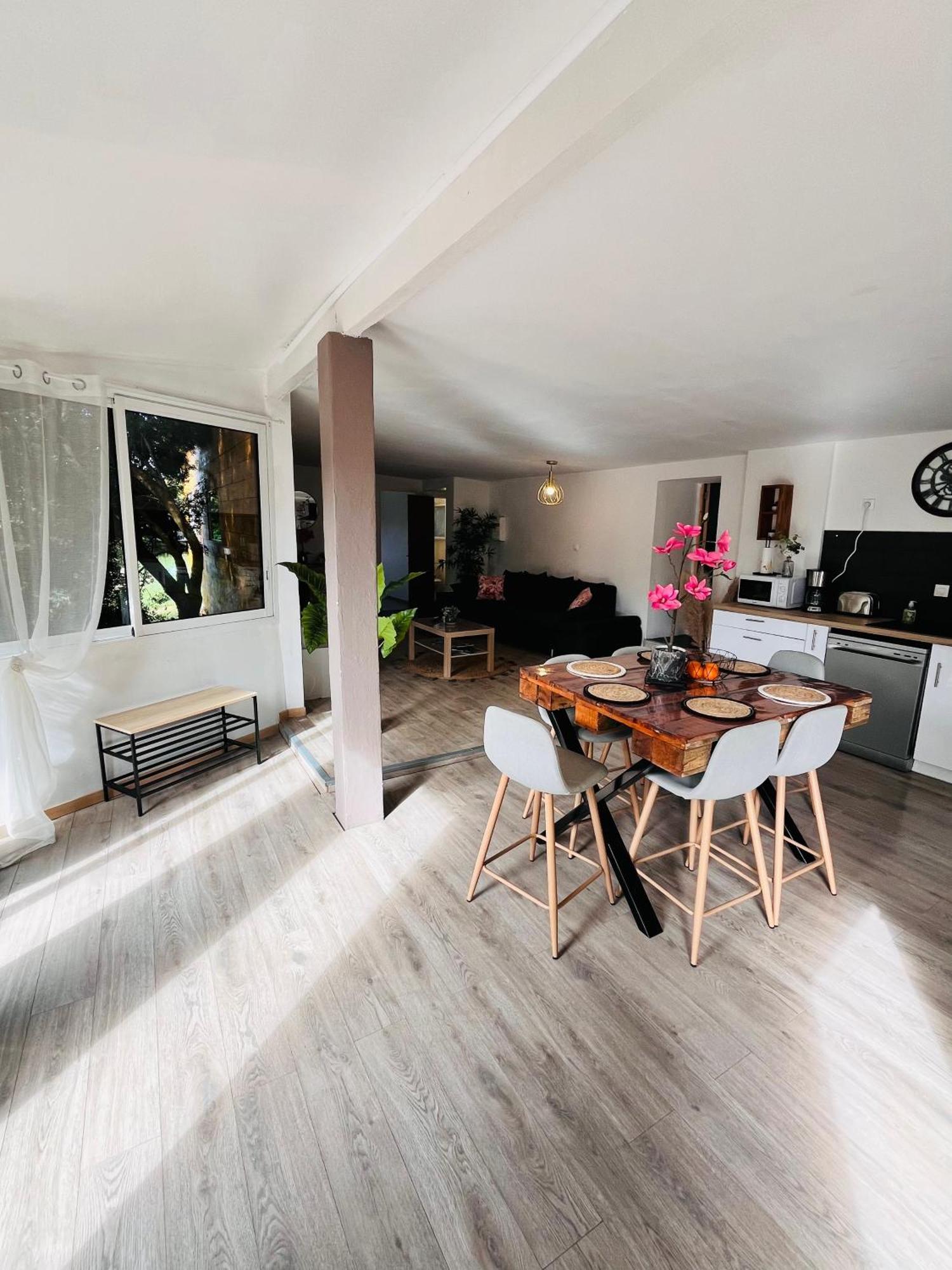 فيلا Location T3 Jardin Avec Piscine Mèze المظهر الخارجي الصورة